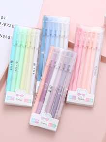 6pcs Mixed Color Gel Pen - Multicolor - View 2