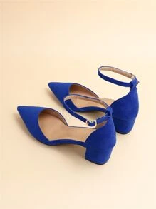 Giày cao gót Nữ - Màu xanh lam - Xem 5