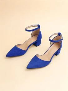 Giày cao gót Nữ - Màu xanh lam - Xem 7