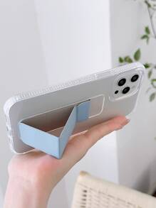 Ốp lưng điện thoại TPU tích hợp chân đế, chống rơi 4 góc, bằng da PU mới, tương thích với iPhone 16/17/17 Pro/17 Pro Max. - Màu xanh lam - Xem 3