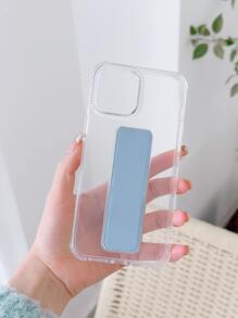 Ốp lưng điện thoại TPU tích hợp chân đế, chống rơi 4 góc, bằng da PU mới, tương thích với iPhone 16/17/17 Pro/17 Pro Max. - Màu xanh lam - Xem 4