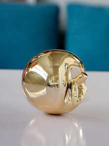 1入組現代蘋果設計裝飾物件 - 銀色 - 查看 5