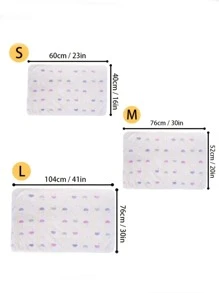 1入組卡通大象印花寵物毯