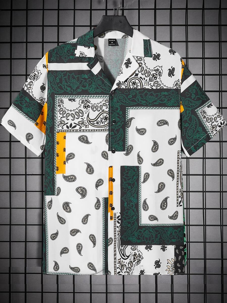 Manfinity Men Paisley Print Shirt - Multicolor - View 1