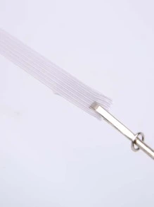 1pc Solid Adjustable Belt, 5M White Elastic Band For Garment