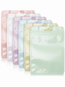 20入組素色迷你包裝袋辦公室學校用簡單多用途包裝袋 - 粉色 - 查看 3