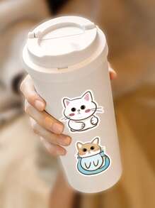 60 miếng dán hình mèo hoạt hình - Nhiều màu - Xem 7