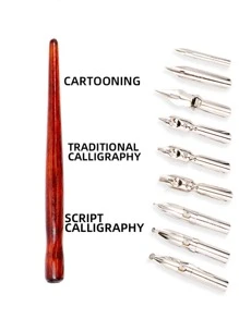 1入組筆桿和9入組筆尖 - 棕色 - 查看 1