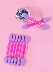 klimonla Nail Art Brushes Set,20pcs Double-Ended Nail Art Brush Pen,Brush Kit Nail Art Tool, Eye Shadow Brush,For Home Use and Professional Nail Salon - Purple - View 4