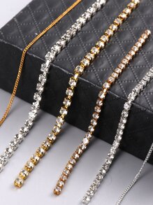 FULL BEAUTY 6 piezas 3d con diseño de diamante de imitación con diseño de cadena Decoración de uñas - Multicolor - Ver 7