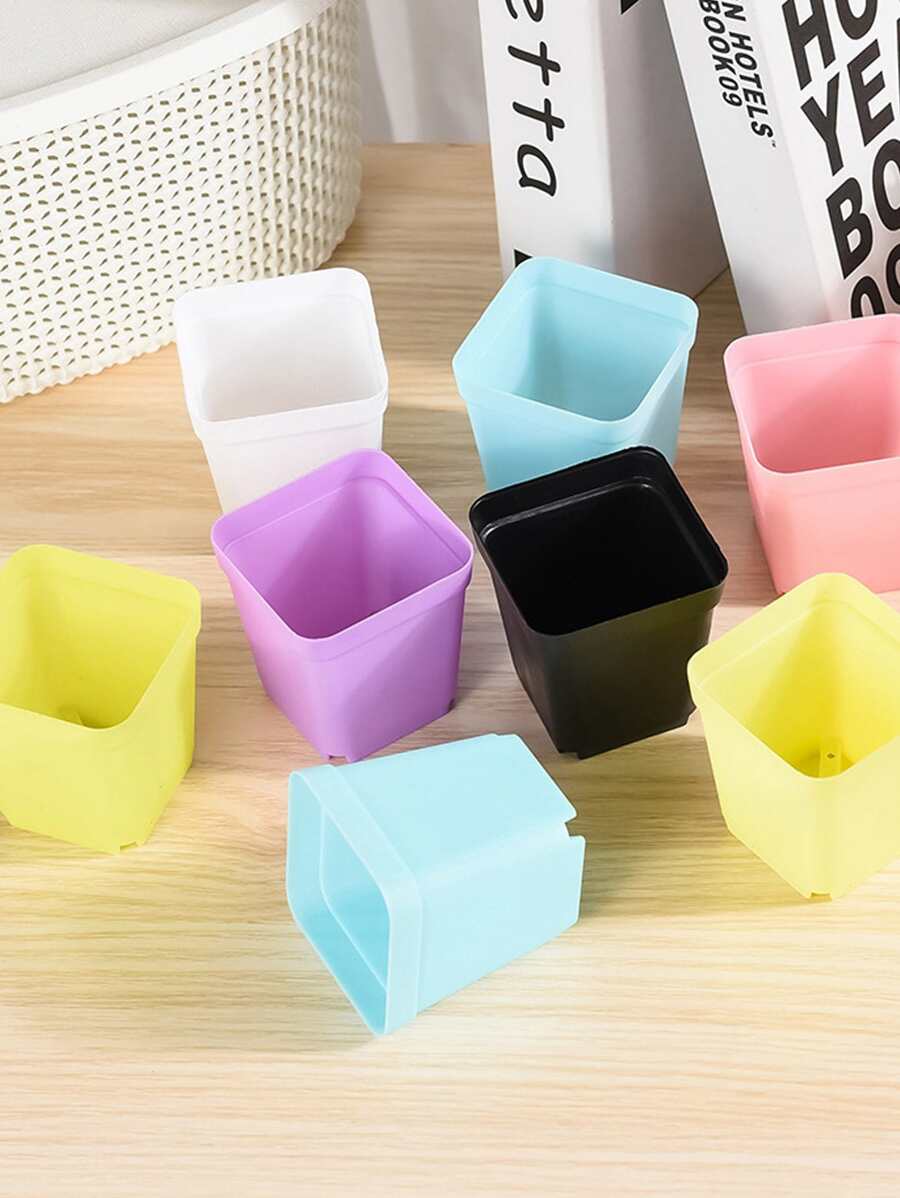 10 cái Hộp đựng cây màu ngẫu nhiên - Nhiều màu - Xem 1