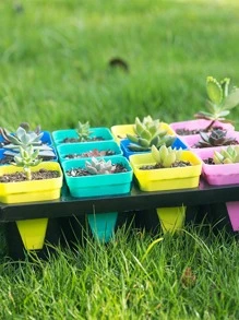 10 cái Hộp đựng cây màu ngẫu nhiên - Nhiều màu - Xem 5