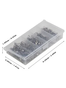 100pcs Rolling Swivel Fishing Accessories - Available In Various Sizes (4#-12#), Best Choice For Fishing, Achieving Optimal Performance And Versatility - White - View 4