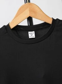 Boys Slogan Graphic Tee - Black - View 5