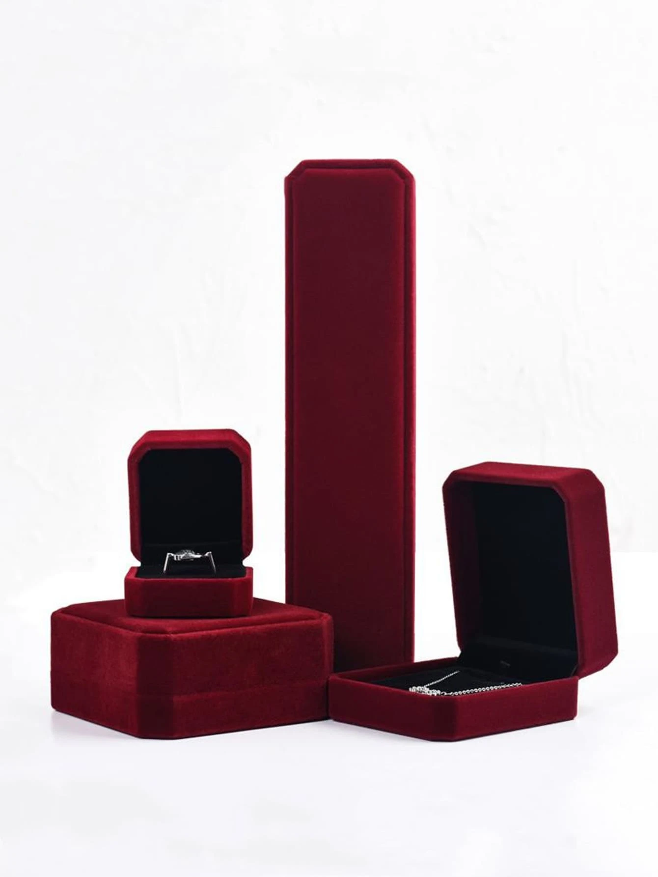 1pc Plastic Jewelry Storage Box, Red Jewelry Organizer For Home, Gift For Valentine's Day Back To School