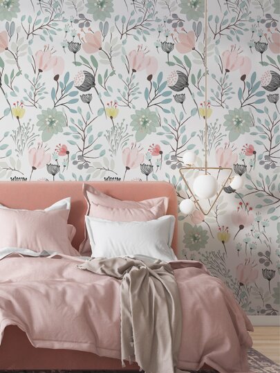 SUPSTICKER Roll ful Artistic Rabbit Printed Wallpaper, Moisture Proof Thick Home Wand Sticker, 15.75X47.24/118.11/196.85inch Available In Three Sizes,Renovation Stickers Peel Panels,Wall Paper, Wallpapers, ation Items Refresh Your Home,Rama