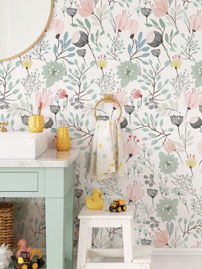 SUPSTICKER Roll ful Artistic Rabbit Printed Wallpaper, Moisture Proof Thick Home Wand Sticker, 15.75X47.24/118.11/196.85inch Available In Three Sizes,Renovation Stickers Peel Panels,Wall Paper, Wallpapers, ation Items Refresh Your Home,Rama view 7