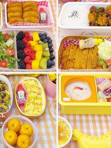 2入組/套PP調味料擠壓瓶帶2入組貼紙 - 綠色 - 查看 6