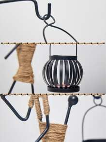 1 Đế Nến Bằng Sắt, Hình Sáng Tạo & Thiết Kế Đèn Lồng Chân Nến Cho Gia Đình - Nhiều màu - Xem 4