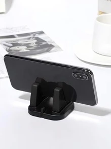 1pc Anti- Desktop Phone Holder - Black - View 2