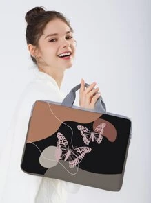 1pc Butterfly Pattern Laptop Bag - Multicolor - View 2
