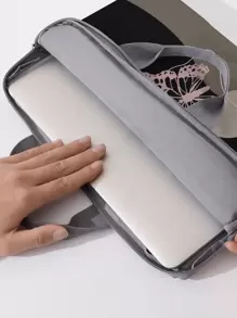 1pc Butterfly Pattern Laptop Bag - Multicolor - View 5