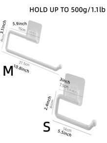 1入組免打孔廚房專用紙巾架捲紙架保鮮膜收納架衛生紙掛鉤抹布架