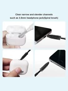 5入組耳機清潔器套裝兼容AirPods - 白色 - 查看 3