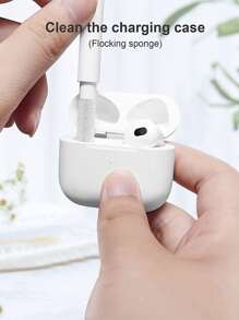 5入組耳機清潔器套裝兼容AirPods - 白色 - 查看 5