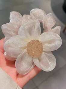 2pcs Flower Decor Hair Tie Cute - Multicolor - View 5