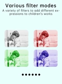 Cámara digital portátil mini 1080P, cámara de juguete recargable a color, pantalla de 2 pulgadas 15MP, regalo de Navidad y cumpleaños para niños y niñas de 3 a 12 años, sin tarjeta TF - Azul - Ver 4