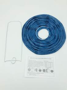 2pcs/set Paper Lantern, Blue Hanging Lantern Ball For Party - Blue - View 7