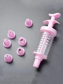 8 piezas Set boquilla de tubería - Rosa Pálido - Ver 5