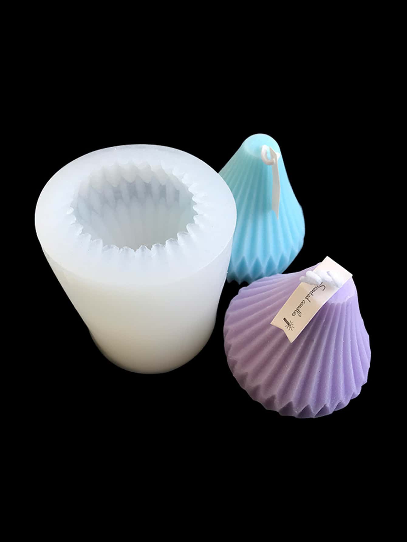 1 pieza Molde de silicona de bricolaje de silicona creativo blanco con diseño geométrico para DIY - transparente - Ver 1