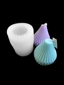 1 pieza Molde de silicona de bricolaje de silicona creativo blanco con diseño geométrico para DIY - transparente - Ver 3