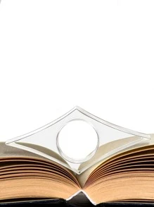 1pc Clear Book Page Holder - Clear - View 2