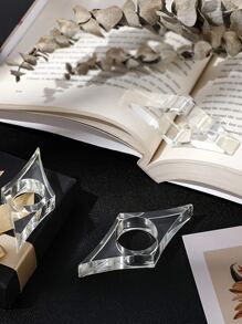 1pc Clear Book Page Holder - Clear - View 4