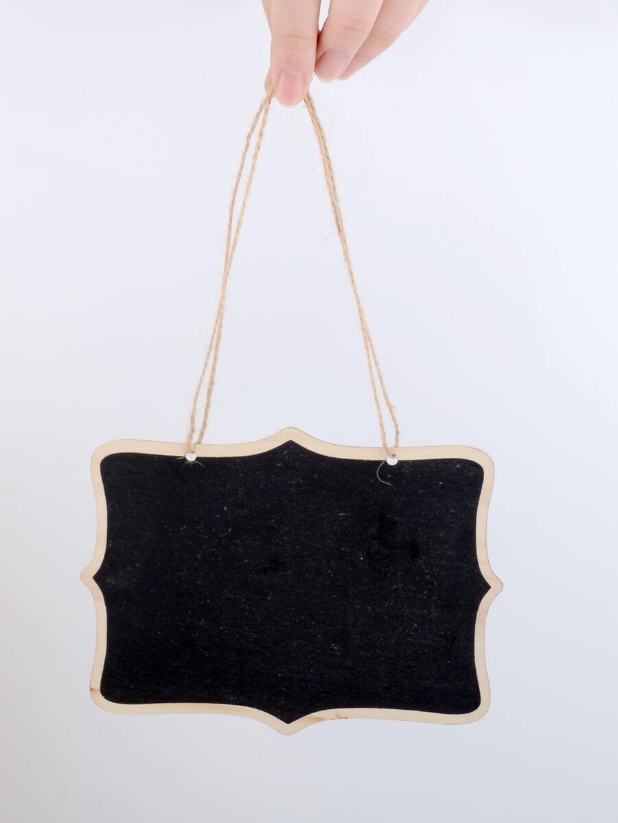1pc Mini Hanging Blackboard - Black - View 1