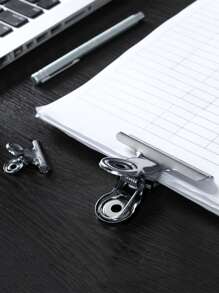 1入組不銹鋼裝訂夾 - 銀色 - 查看 5