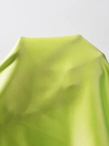 Muchica 高腰闊腿褲 - 青檸色 - 查看 6