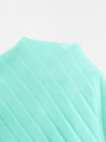 SHEIN EZwear Áo hai dây viền rau diếp - Màu xanh bạc hà - Xem 6