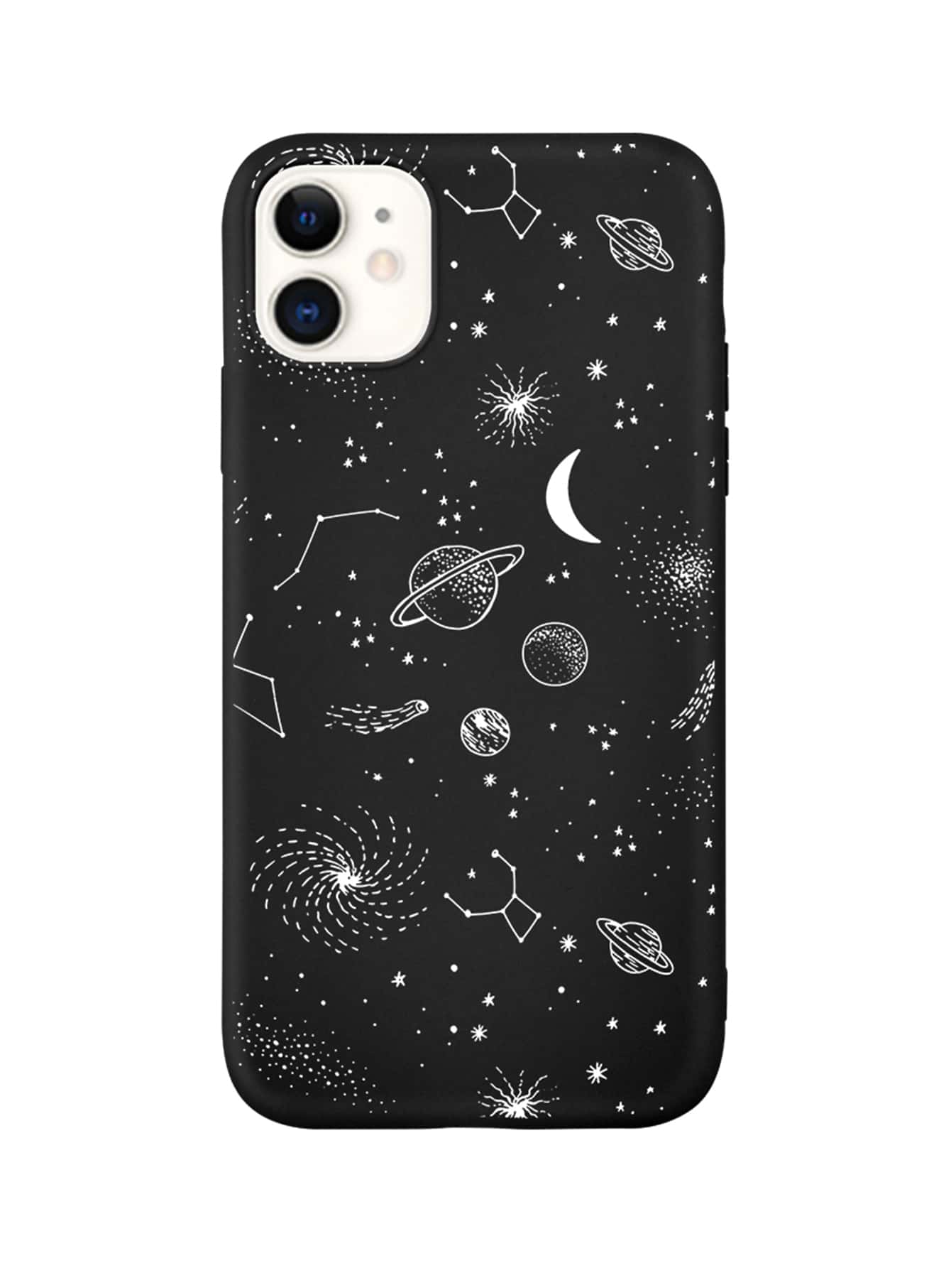 1pc Galaxy Print Case Compatible With iPhone