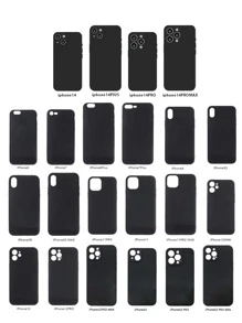 1入組星系圖案iphone手機殼 - 黑色 - 查看 3