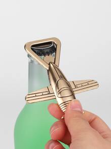 1pc Zinc Alloy Corkscrew, Creative Airplane Design Wine Opener For Kitchen - Multicolor - View 2