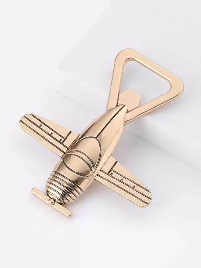 1入組鋅合金創意飛機設計紅酒開瓶器