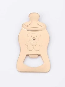 1入組鋅合金葡萄酒現代瓶形紅酒瓶開瓶器