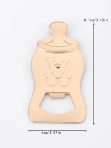 1入組鋅合金葡萄酒現代瓶形紅酒瓶開瓶器