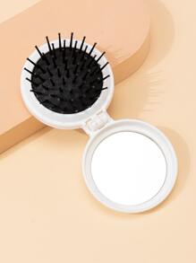 Lược bỏ túi/Lược chải tóc có thể gập lại kèm gương mini, 1 gương trang điểm tròn nhỏ gọn kèm lược chải tóc, Gương du lịch di động cho phụ nữ & bé gái, Quà tặng cho phụ nữ, mẹ, vợ, chị gái, bạn gái tuổi teen, Gương trang điểm nhỏ gọn, Gương bỏ túi, Gương nhỏ, Phòng khách, Phòng ngủ, Phòng tắm, Trang trí nhà cửa, Đồ du lịch, Đám cưới, Tiệc tùng, Sinh nhật, Quà tặng cho nam giới, Mẹ, Bố, Bạn thân, Giáo viên, Năm mới, Phụ kiện, Quà tặng vui nhộn, Giá rẻ, Quà tặng tất, Trang điểm, Dụng cụ trang điểm, Đồ giá rẻ, Quà tặng, Quà tặng cho phụ nữ, Quà tặng Giáng sinh - Đen và trắng - Xem 4