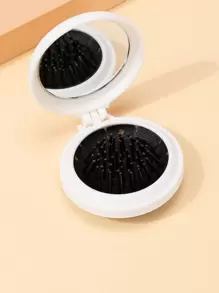 Lược bỏ túi/Lược chải tóc có thể gập lại kèm gương mini, 1 gương trang điểm tròn nhỏ gọn kèm lược chải tóc, Gương du lịch di động cho phụ nữ & bé gái, Quà tặng cho phụ nữ, mẹ, vợ, chị gái, bạn gái tuổi teen, Gương trang điểm nhỏ gọn, Gương bỏ túi, Gương nhỏ, Phòng khách, Phòng ngủ, Phòng tắm, Trang trí nhà cửa, Đồ du lịch, Đám cưới, Tiệc tùng, Sinh nhật, Quà tặng cho nam giới, Mẹ, Bố, Bạn thân, Giáo viên, Năm mới, Phụ kiện, Quà tặng vui nhộn, Giá rẻ, Quà tặng tất, Trang điểm, Dụng cụ trang điểm, Đồ giá rẻ, Quà tặng, Quà tặng cho phụ nữ, Quà tặng Giáng sinh - Đen và trắng - Xem 2