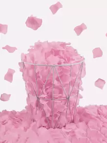 1200pcs/Set Non-Woven Fabric Throwing Confetti, Petal Design Tissue Confetti For Party, - Baby Pink - View 1